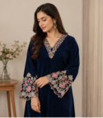 Velvet Kashmiri Style Kurta Set