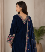 Velvet Kashmiri Style Kurta Set - Image 3
