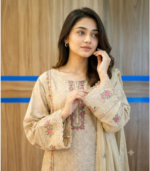 Yes Fab Rivisha Camric Unstitched Ladies Suit - Image 2