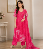 Floral Print Anarkali - Image 2