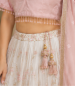 Mauve/Dusty Pink Cotton-Silk V-Neck Blouse - Image 3