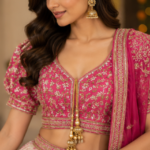 Heavy Hand-Embroidered Zardozi Bridal Blouse