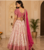 Heavy Hand-Embroidered Zardozi Bridal Blouse - Image 3