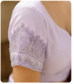 Lavender/Lilac Cotton-Silk Blouse featuring - Image 2