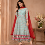 Elegant Lavender Embroidered Ethnic Set for Women | Designer Party Wear Kurta with Dupatta & Pants