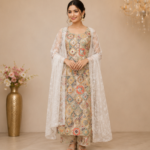 Embroidered Multi-Color Traditional Indian Ensemble