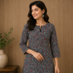 Women's Printed Kurta Set | Straight Fit Kurta with Matching Bottom | Casual & Ethnic Wear - Image 2