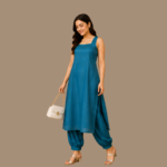 Elegant Teal Kurti with Matching Pants