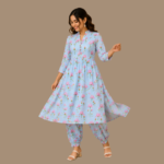 Women's Printed Kurta Set | Straight Fit Kurta with Matching Bottom | Casual & Ethnic Wear - Image 2
